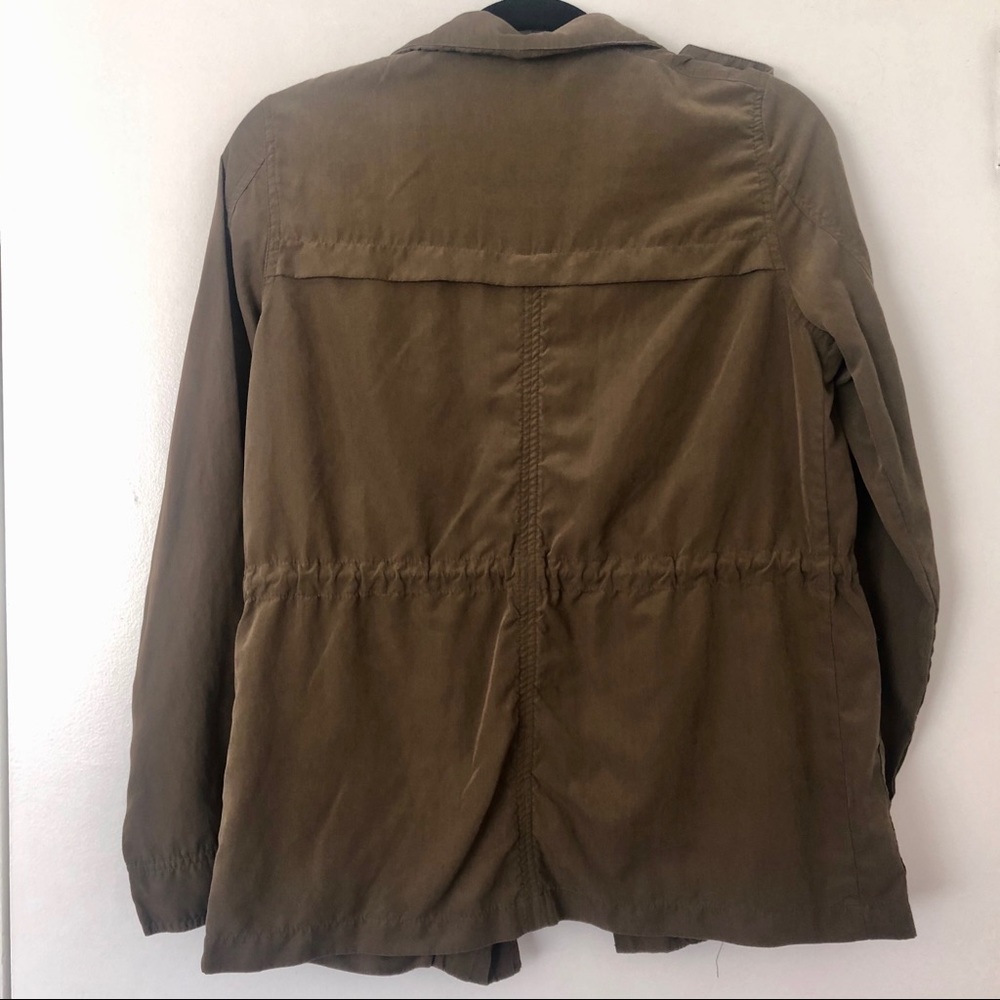 Drawstring Utility Jacket (Olive) - Picture 3 of 4